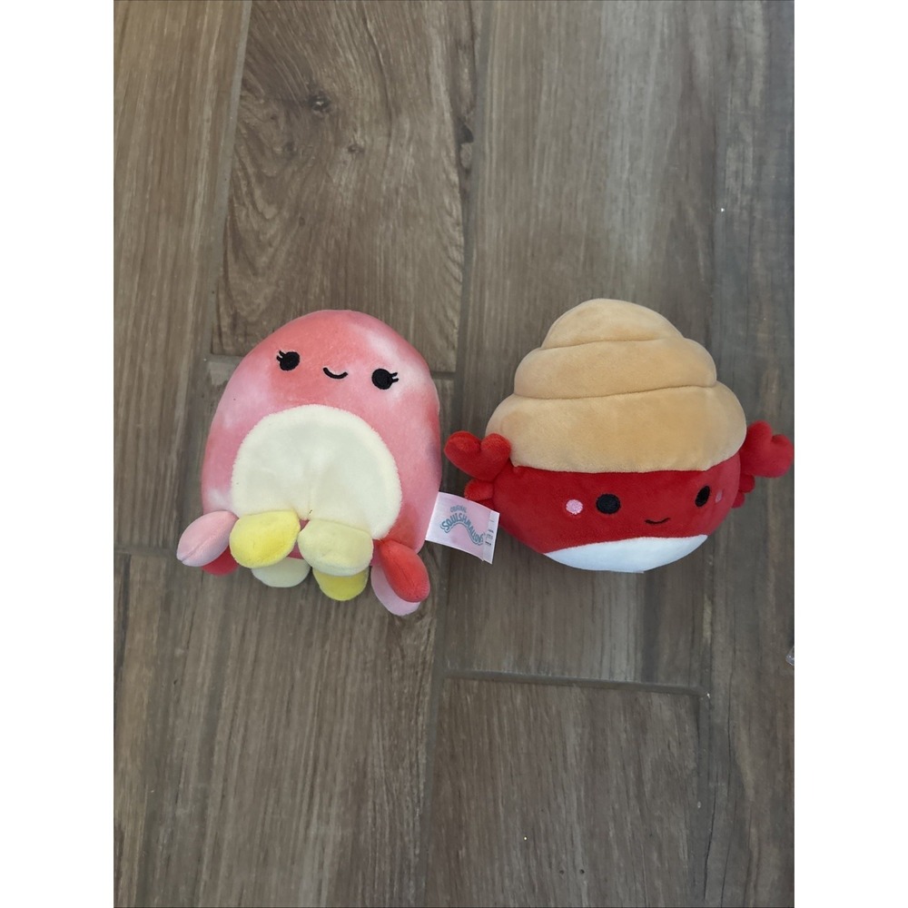 Squishmallows Orzella the Octopus Indie Hermit Crab Plush Toy Stuffed Animals 5"